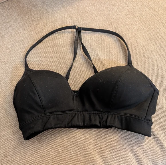 Athleta Black Sports Bra with Molded Cups and Wide Band - Picture 1 of 5